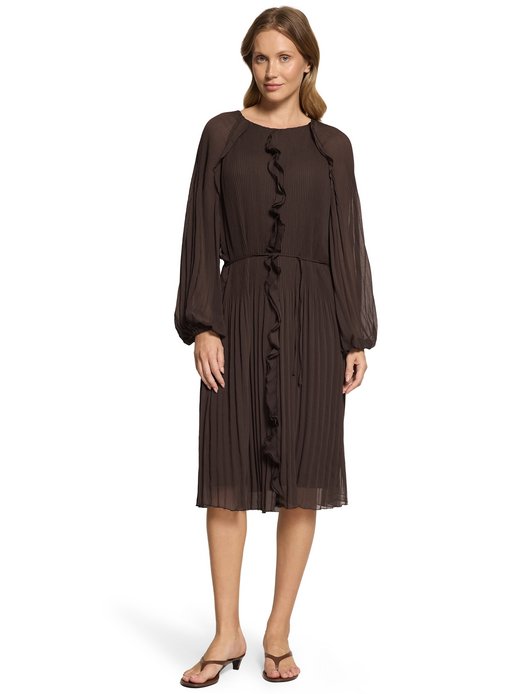 Damen Plisseekleid