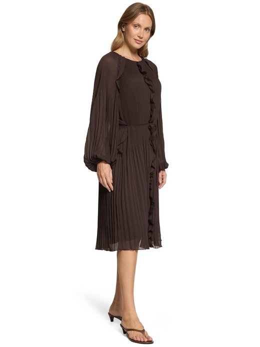 Damen Plisseekleid