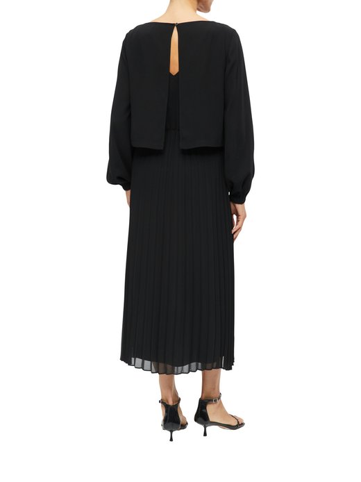 Damen Plisseekleid