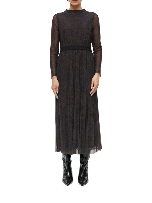 Damen Plisseekleid
