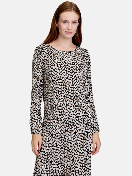 Damen Plisseekleid