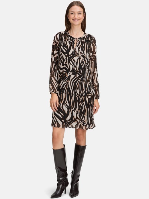 Damen Plisseekleid