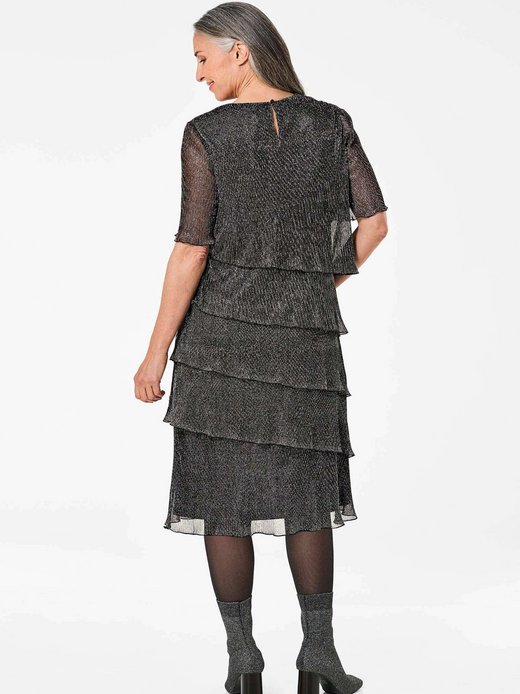 Damen Plisseekleid