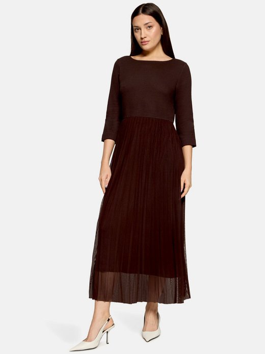 Damen Plisseekleid