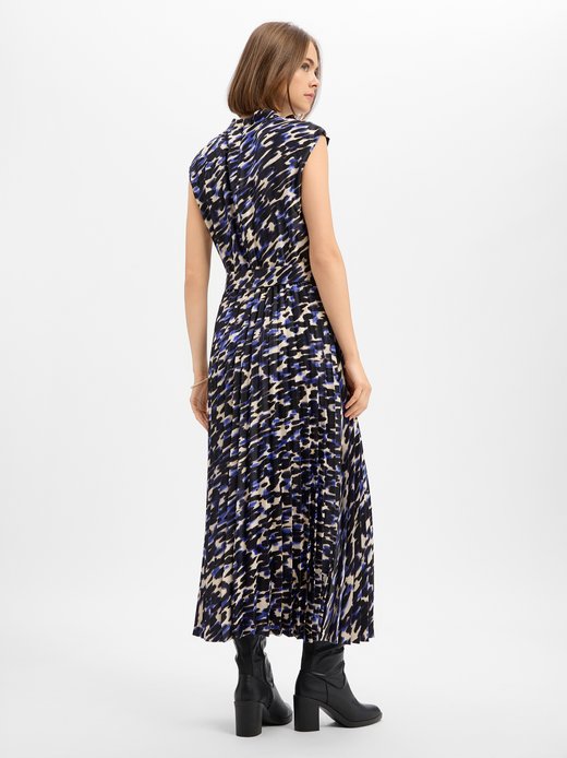 Damen Plisseekleid