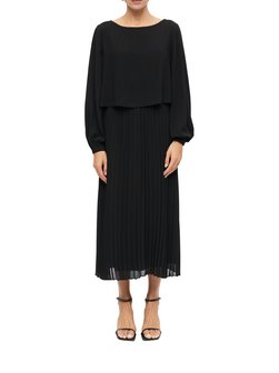 Damen Plisseekleid