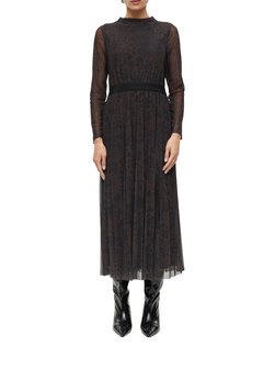 Damen Plisseekleid