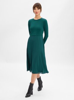 Damen Plisseekleid