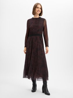 Damen Plisseekleid
