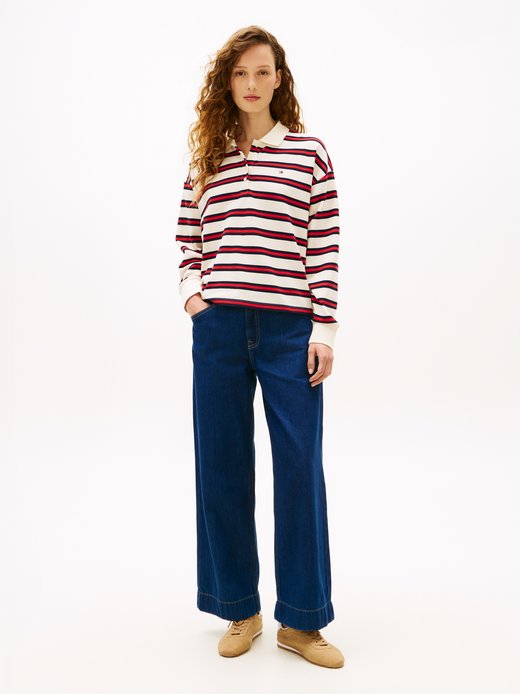 Damen Polo-Langarmshirt