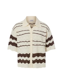 Damen Polo-Strickjacke - NMSadie