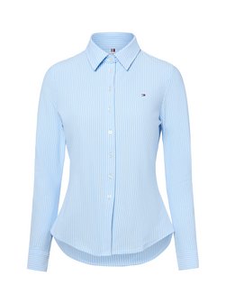 Artikelbild Damen Polohemd von Tommy Hilfiger in hellblau weiß gestreift