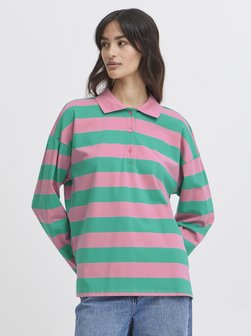 Artikelbild Damen Poloshirt - BYBXSOMSET von B.Young in mehrfarbig gestreift