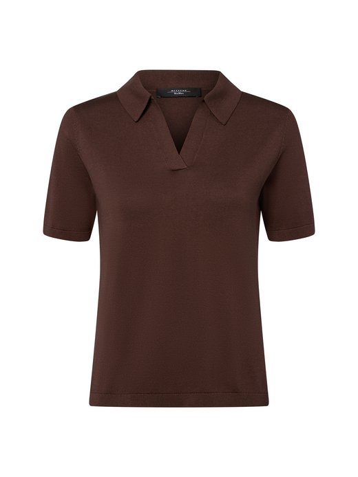 Damen Poloshirt mit Seiden-Anteil - Roncolo