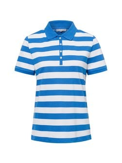 Artikelbild Damen Poloshirt von Marie Lund in blau weiß gestreift
