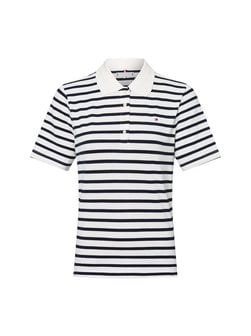 Artikelbild Damen Poloshirt von Tommy Hilfiger in ecru marine gestreift