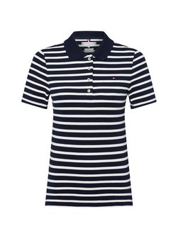 Artikelbild Damen Poloshirt von Tommy Hilfiger in marine ecru gestreift