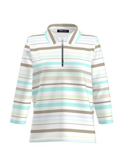 Artikelbild Damen Poloshirt von Frank Walder in mehrfarbig gestreift