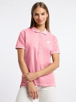 Artikelbild Damen Poloshirt von Frieda & Freddies in rosa uni