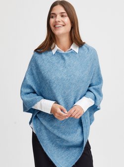 Artikelbild Damen Poncho - FRSANDY von fransa in blau uni