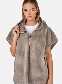 Artikelbild Damen Poncho-Weste von White Label in grau uni
