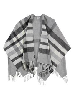 Artikelbild Damen Poncho von Fraas in hellgrau kariert