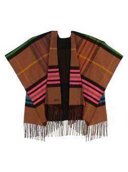 Artikelbild Damen Poncho von Fraas in braun kariert