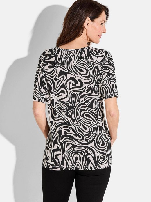 Damen Print Shirt - Kurzgöße