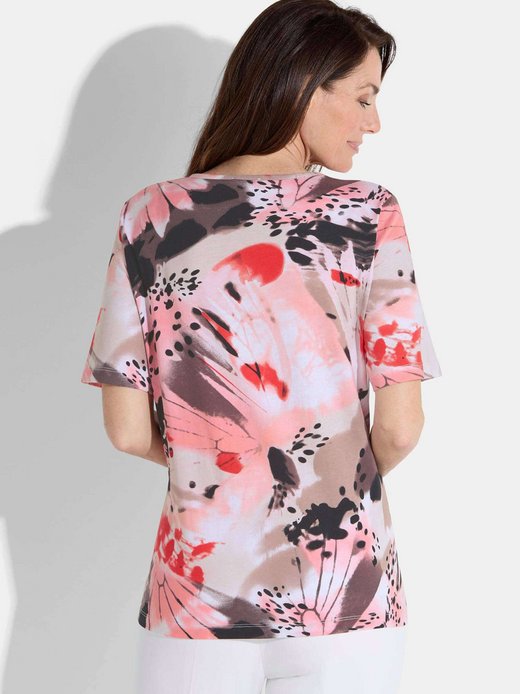 Damen Print Shirt - Kurzgöße