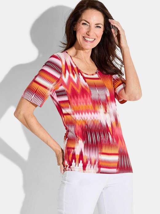 Damen Print Shirt - Kurzgöße