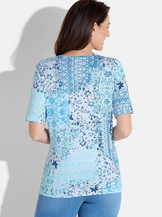 Damen Print Shirt - Kurzgöße