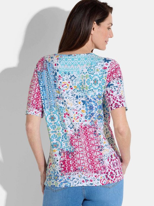 Damen Print Shirt - Kurzgöße