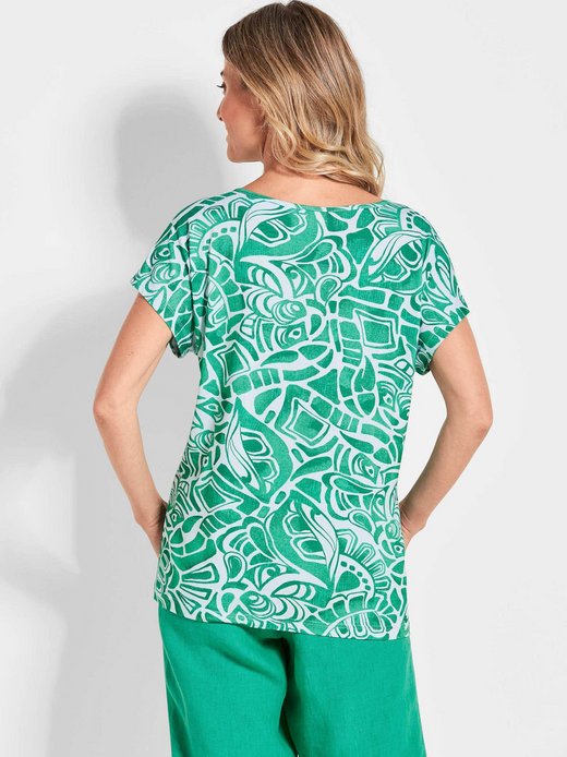 Damen Print Shirt - Kurzgöße