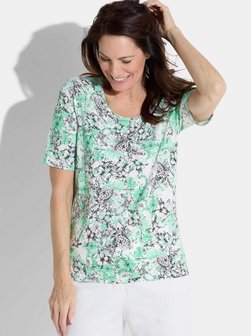 Damen Print Shirt - Kurzgöße
