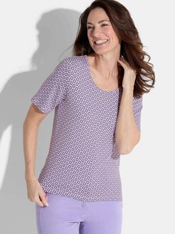 Damen Print Shirt - Kurzgöße