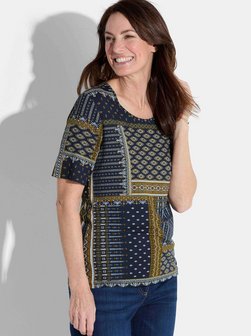 Damen Print Shirt - Kurzgöße