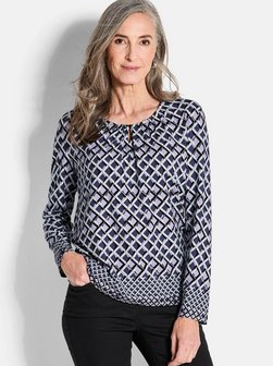 Damen Print Shirt - Kurzgöße