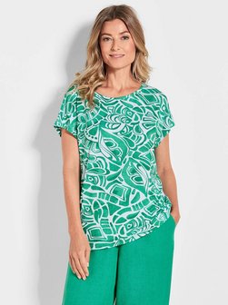Damen Print Shirt - Kurzgöße