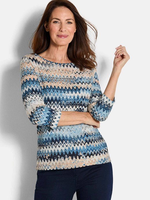 Damen Print Shirts - Kurzgöße