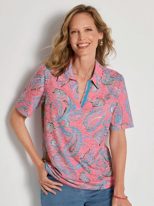 Damen Print Shirts - Kurzgöße