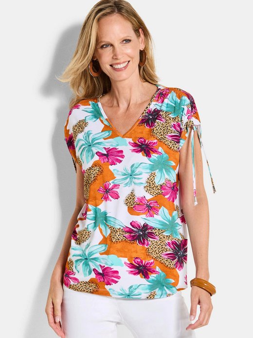 Damen Print Shirts - Kurzgöße