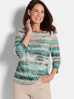 Damen Print Shirts - Kurzgöße