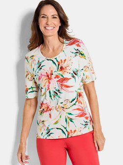 Damen Print Shirts - Kurzgöße