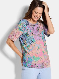 Damen Print Shirts - Kurzgöße
