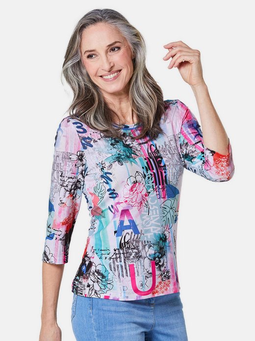 Damen Print Shirts - Kurzgröße