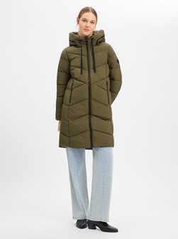 Damen Puffer Mantel