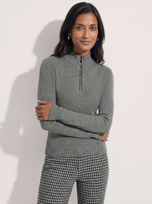 Damen Pullover Troyer