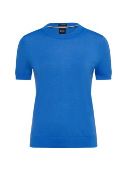 Artikelbild Damen Pullover aus Merinowolle - Falyssiasi von BOSS in blau uni