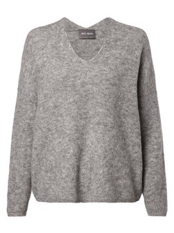 Artikelbild Damen Pullover mit Alpaka-Anteil - MMThora von MOS MOSH in grau uni
