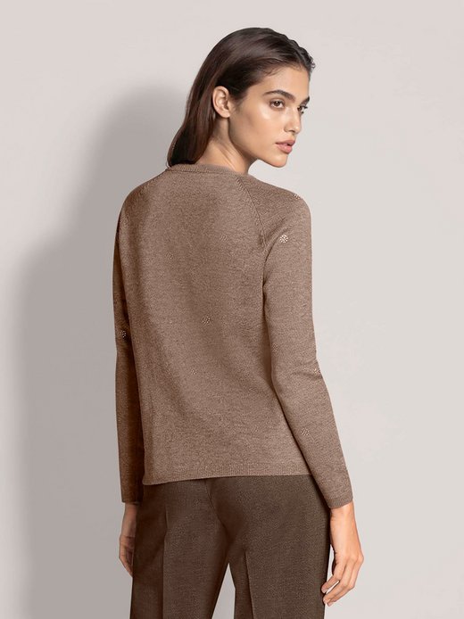 Damen Pullover mit Blütensteinen
